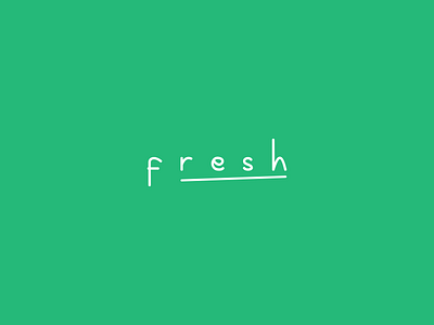Fresh logo branding food fresh green logo typography