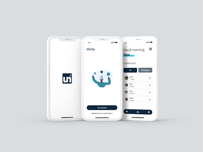 Unily app app branding design icon logo typography ui ux vector