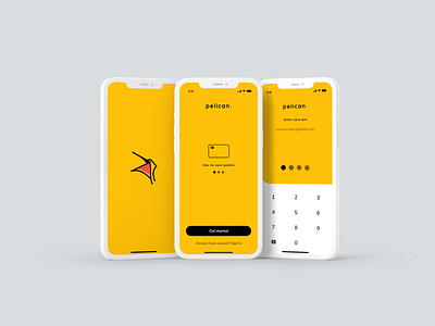 Pelican bank app app branding design icon illustration logo typography ui ux vector