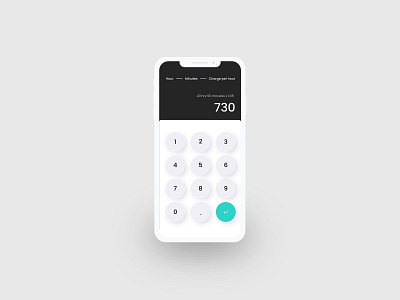 Pay Per Hour Calculator app design appdesign daily ui dailyui design ui uiux design ux