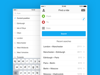 BlaBlaCar - Search form