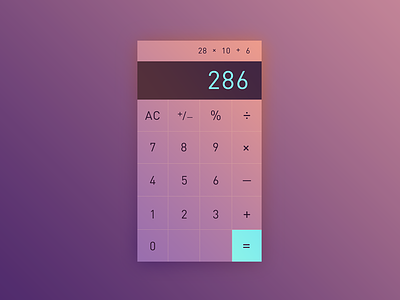 Daily UI #04 calculator