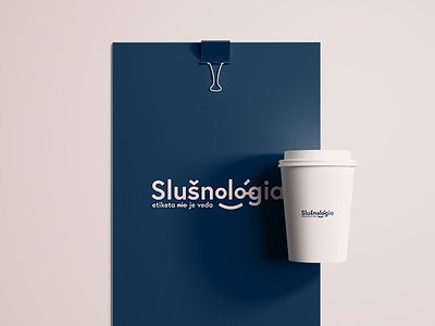 Slušnológia logo and identity etiquette identity