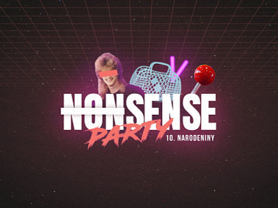NONSENSE PARTY/EVENT VISUAL collage event event branding