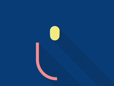 A ball and a line ball blue colors keyframe line loop red shape simple yellow