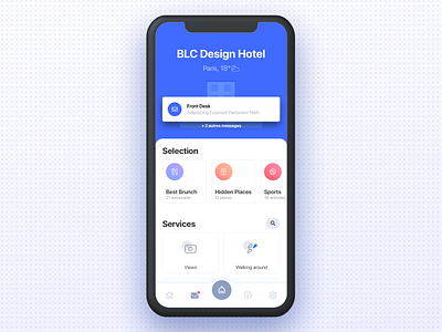 Hotel App app hotel icons ios minimal ui uidesign