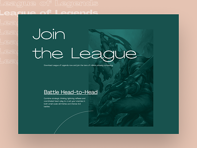 League of Legends Editorial Website brutalism cream edition editorial game gaming green grid layout league leagueoflegends minimalism videogame webdesign website