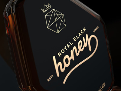 Royal Black Honey Packaging black glass honey packaging royal