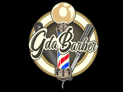 G Da Barber branding graphic design illustration logo vector