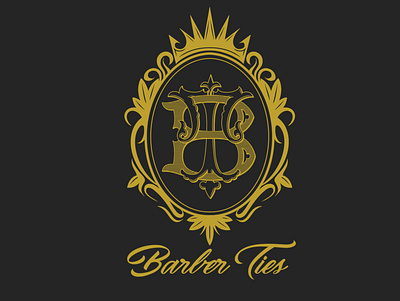 Barber Ties branding graphic design logo typography vector