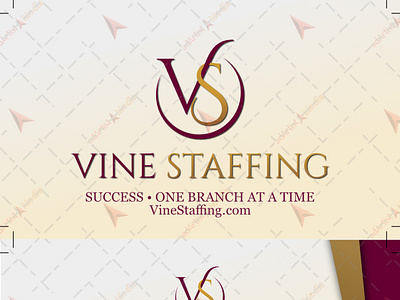 Vine Staffing Business Card Design