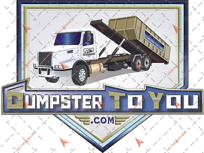 Dumpster to you Logo branding design illustration logo vector