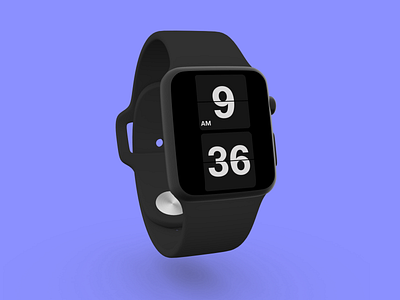 Flip clock on Apple Watch