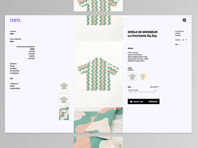 Daily UI 012 -  Clothing E-commerce 👕