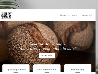 Website design for an artisan bakery