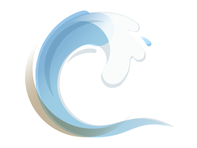 Yoga Studio Icon icon illustration overlay water wave yoga