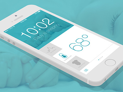 Baby Monitor app baby baby monitor blue illustrator interface ios iphone mockup sidebar ui design vector