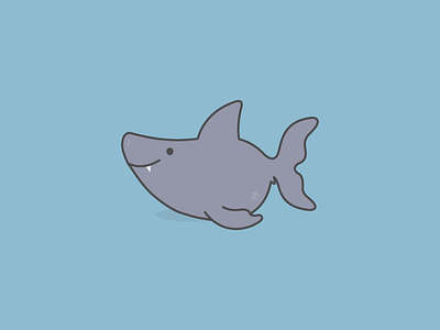 Snaggle Tooth Shark animals cute fun icon illustration nautical ocean shark shark week vector