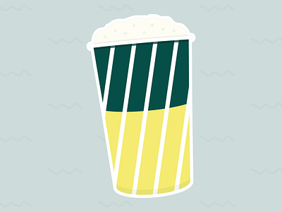 The Star of Rhode Island - Weekly Warm-Up dels flat food illustration lemonade linework rhode island simple sticker vector warm up