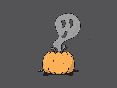 Happy Halloween - Weekly Warm-Up ghost halloween illustration october pumpkin spooky vector weekly warm up