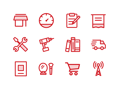 Everyday life icons android application basketball book connection counter delivery design document icon icons illustration ios mukeup receipt repairs store ui vector