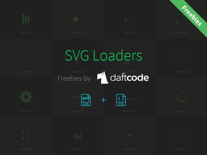 🍻 16 Free Pure HTML5 And CSS3 SVG Loaders 🍻