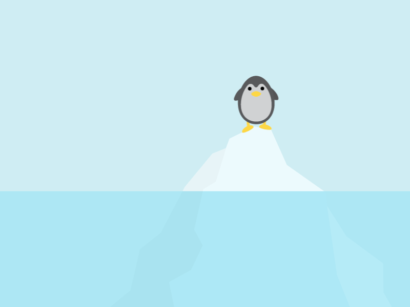 Penguin gif iceberg jump loop penguin polar