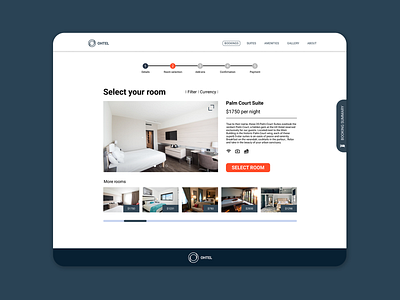Hotel Booking Web Design branding design product design ui ux web design