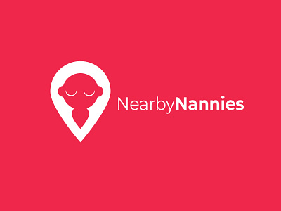 Nearby Nannies Logo Design branding design logo redesign vector