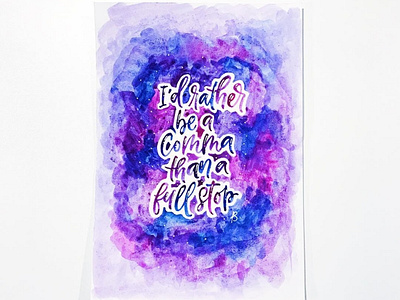 Watercolor Lettering: Quote 3