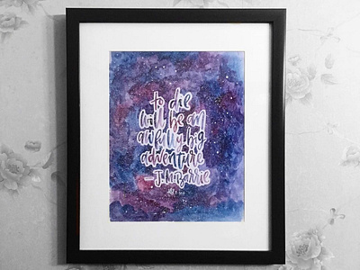 Watercolor Lettering: Quote 4 design illustration lettering typography watercolor