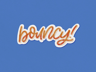 Lettering: Bouncy