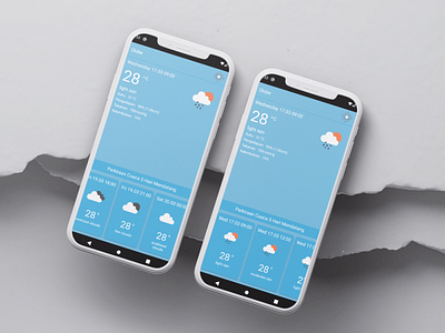 Weather Info - Fun Weather android app branding design illustration ui ux