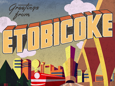 Greetings design etobicoke illustration toronto typography