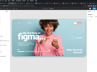First time on figma! ui ux