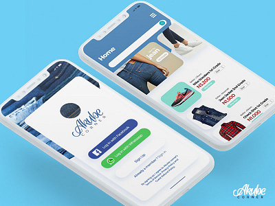 Mobile App Experience buy cart chat conversation design easystep iphone jean shop ui ux x