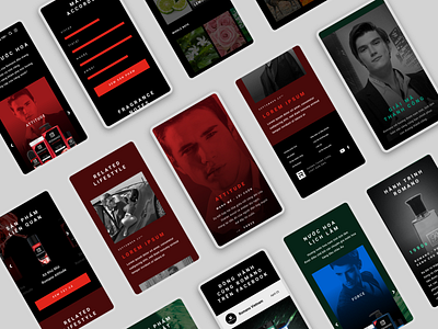 Romano mobile screens adobexd app branding business concept conditioner design fashion fragrances history male character male fashion mobile mobile app romano shampoo ui uidesign ux web app