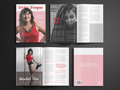 Divine Femme Magazine branding design graphic design magazine photography publication typography