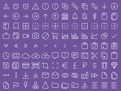 Material Design Icons Light icons