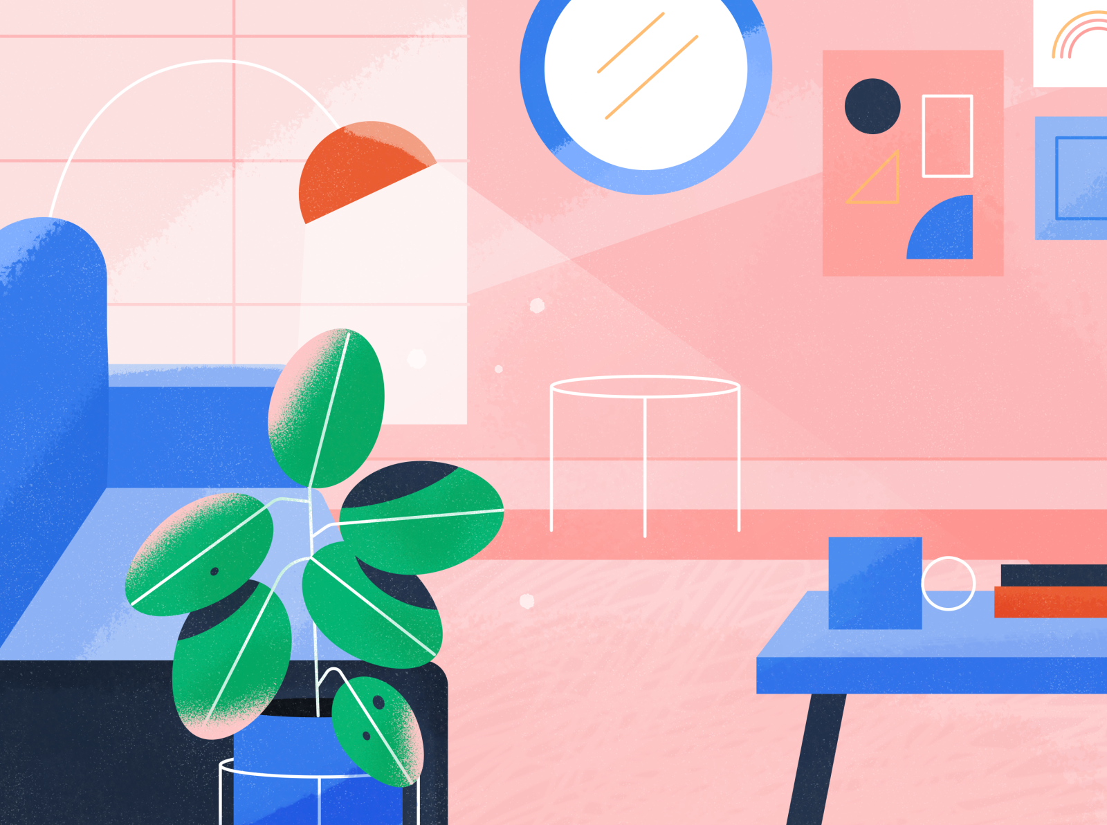 living space by studiokat on Dribbble