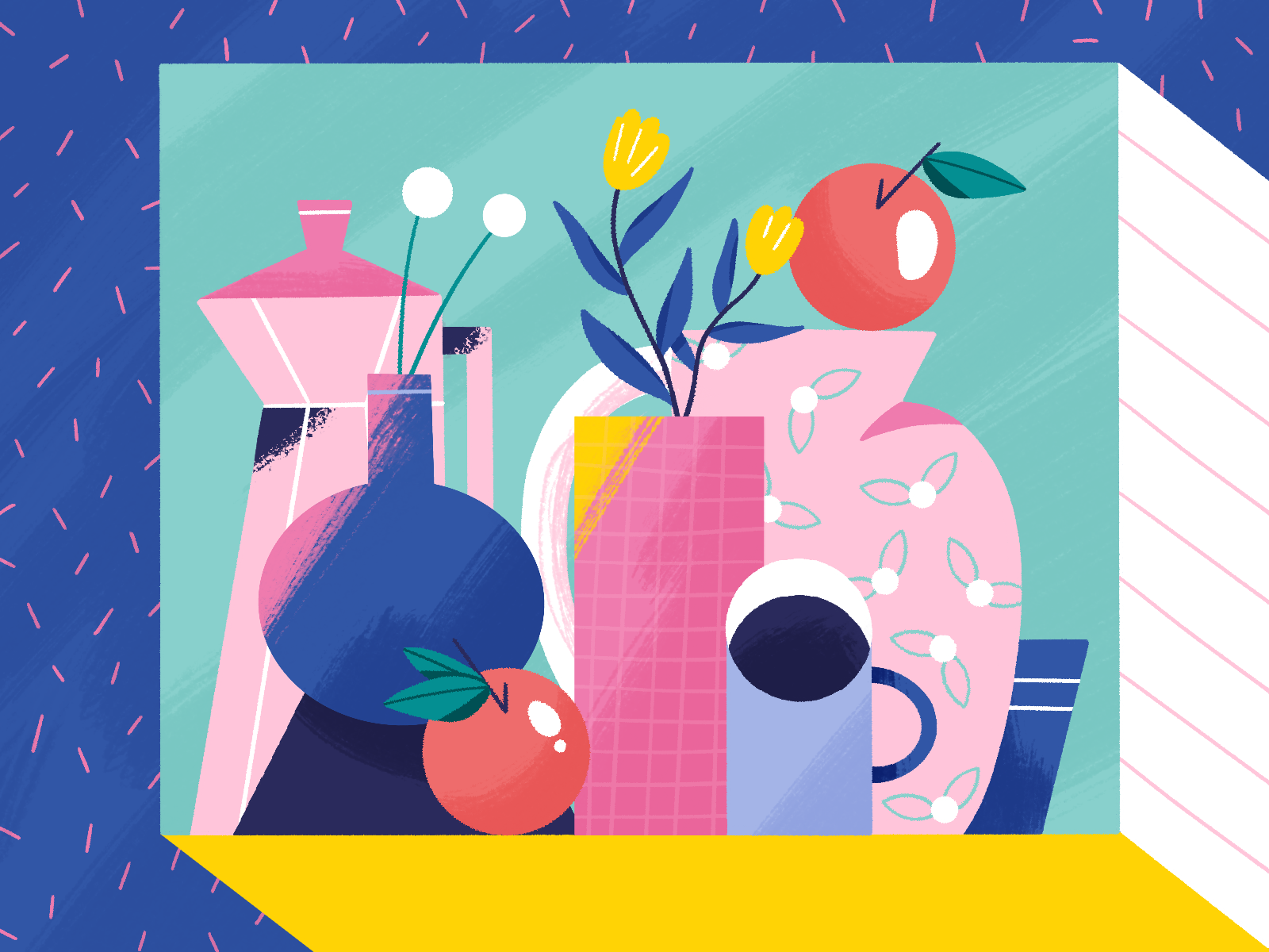 80s still life by studiokat on Dribbble