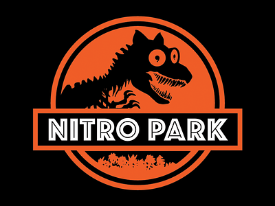 Milosaurus Rex in Nitro Park design dinosaur graphic illustration jurassicpark nitro vector