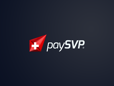 paySVP business crystal dark design logo red risbolv