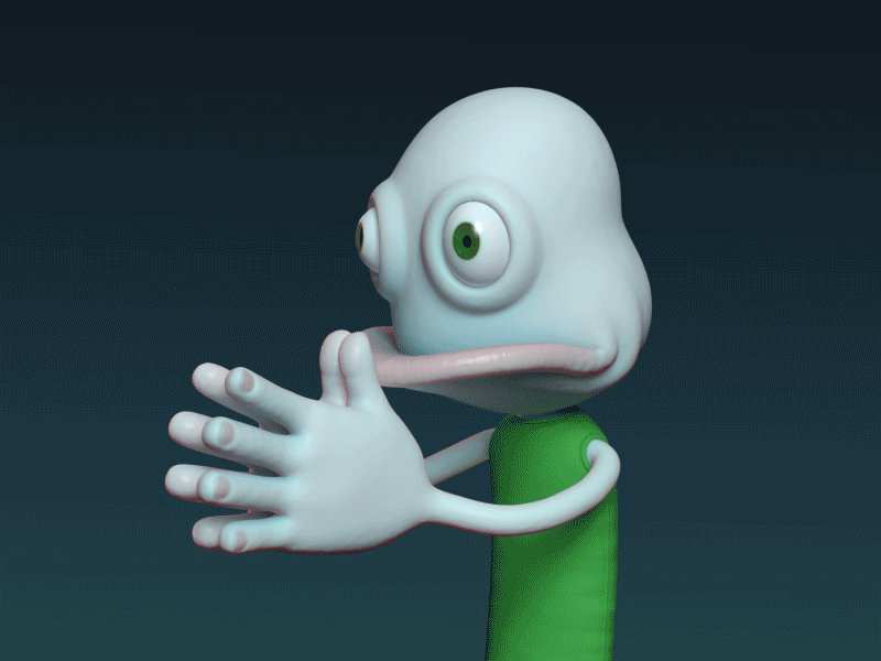 Slow Clap :) 3d animation character