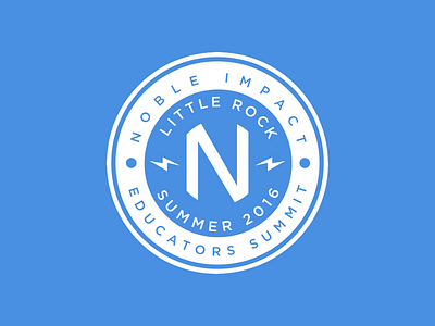 Noble Impact Educators Summit Logo logo mark seal summit