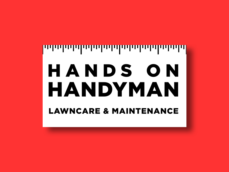 Local Handyman Business Card business card ruler