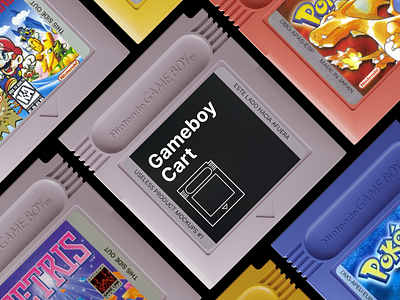 Useless Product Mockups #1: Gameboy Cart 3d blender free psd freebie photoshop photoshop template template