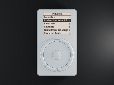 Useless Product Mockups #3: iPod 3d 3d render blender free psd freebie ipod mockup psd