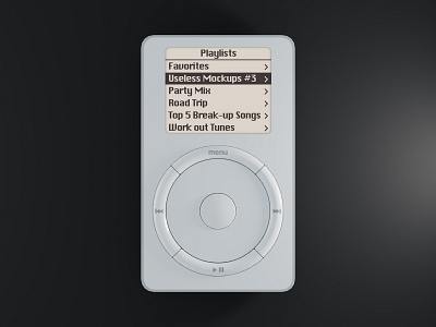 Useless Product Mockups #3: iPod