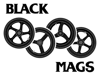 Flash Back Friday black flag bmx bootleg cycling illustrator mags vector